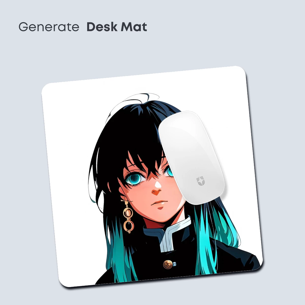 Ethereal Anime Muse with Turquoise Highlights - Image 4