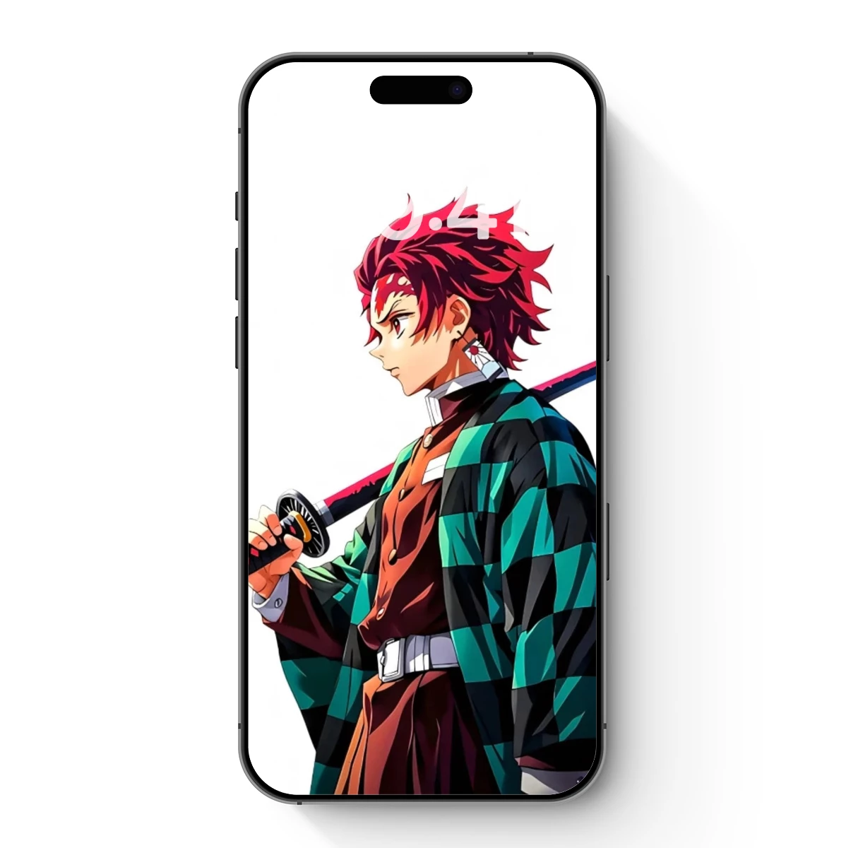 Samurai Spirit: Anime Warrior with Vibrant Red Hair Samurai Spirit: Anime Warrior with Vibrant Red Hair