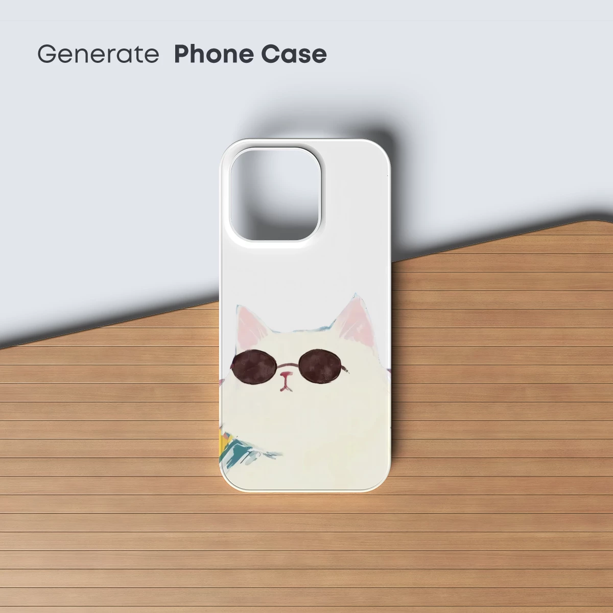 Chill Cat in Shades: A Whimsical Watercolor Portrait - Image 3