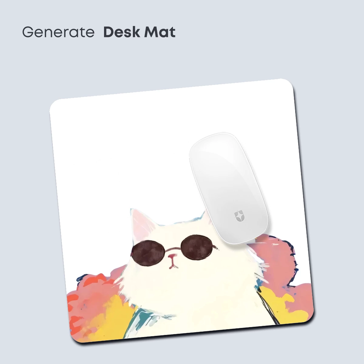 Chill Cat in Shades: A Whimsical Watercolor Portrait - Image 4