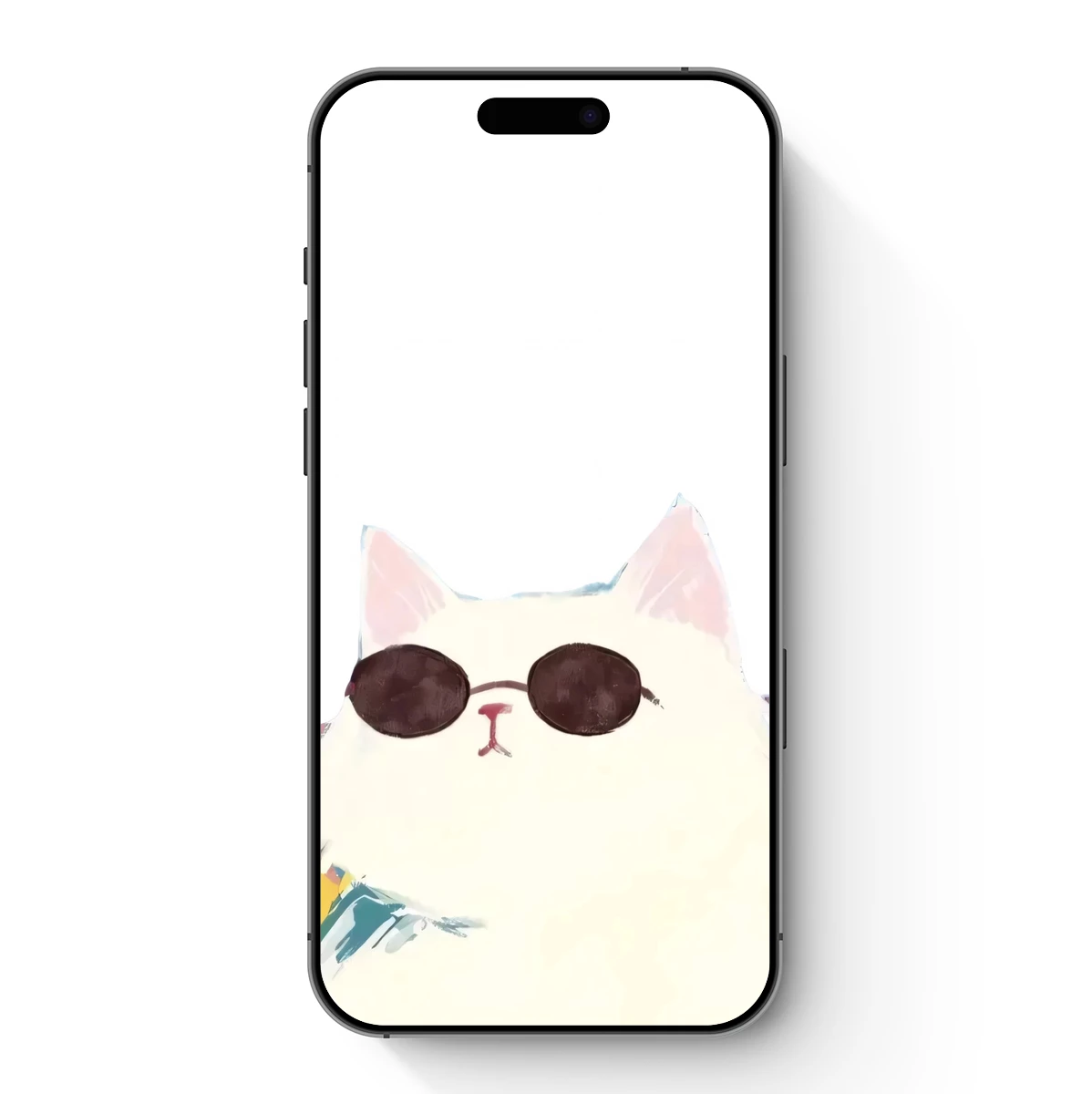 Chill Cat in Shades: A Whimsical Watercolor Portrait