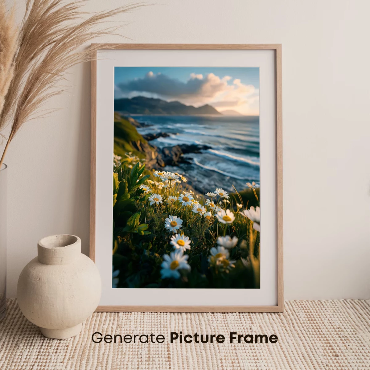 Coastal Daisies at Sunset Glow - Image 7