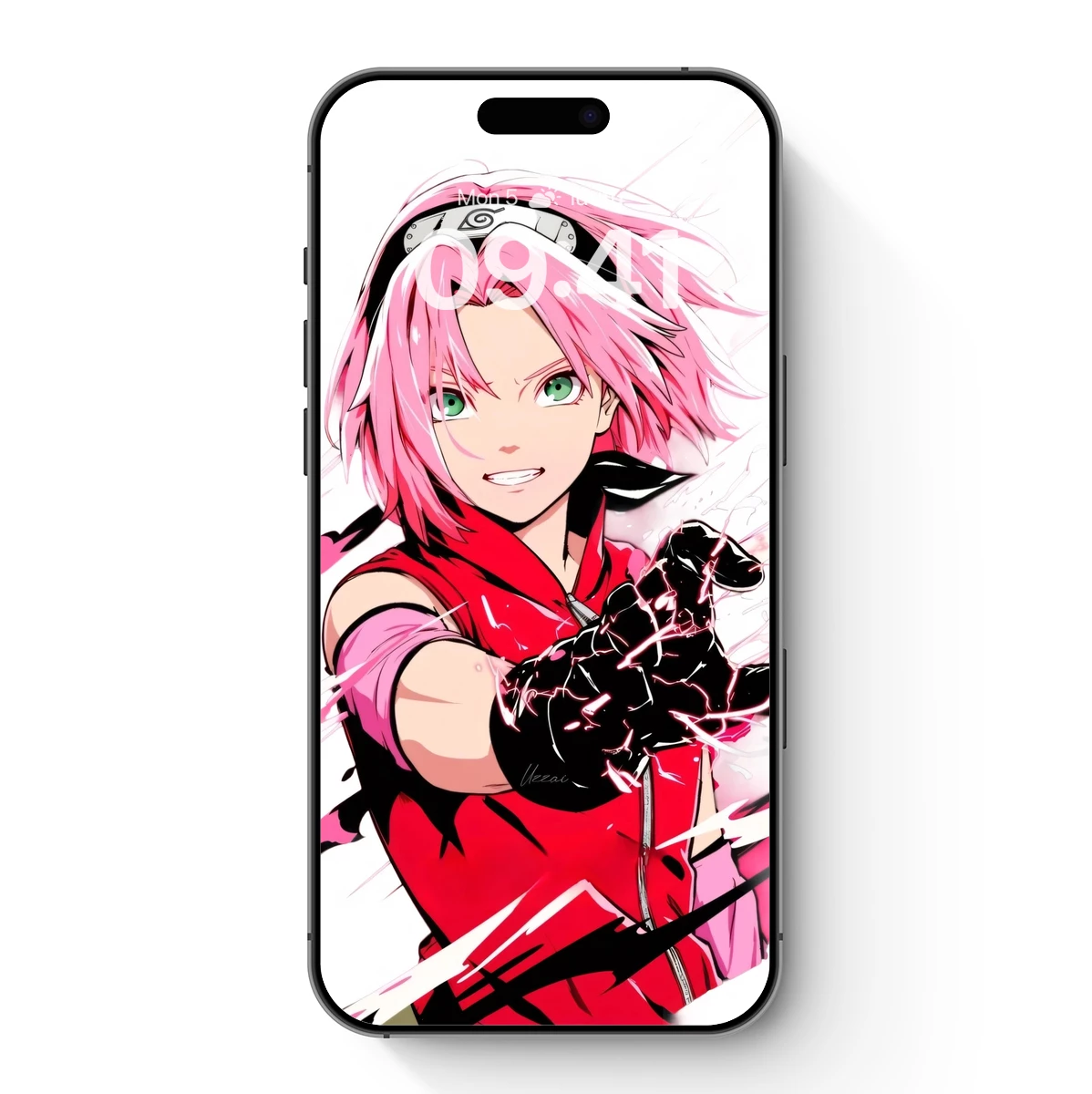 Electric Pink Warrior: Anime Fusion Art