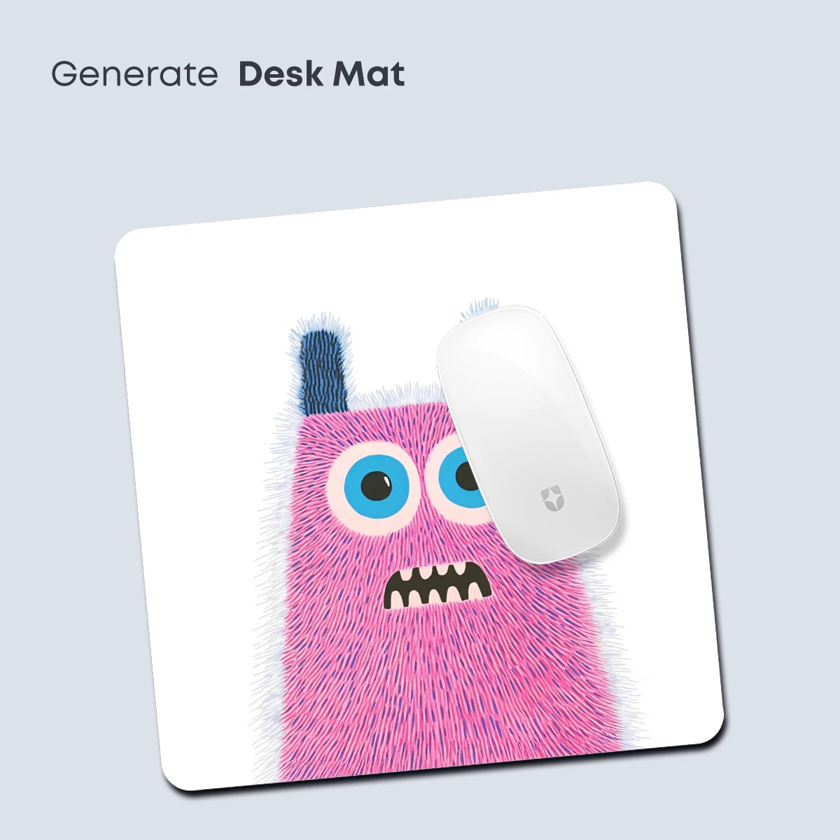 Fuzzy Pink Monster: Whimsical Cartoon Art - Image 4