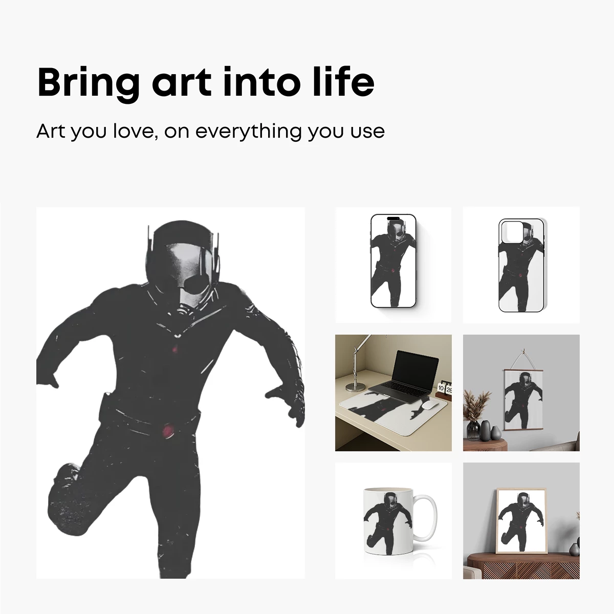 Dynamic Superhero Silhouette: Masked Vigilante in Motion - Image 2