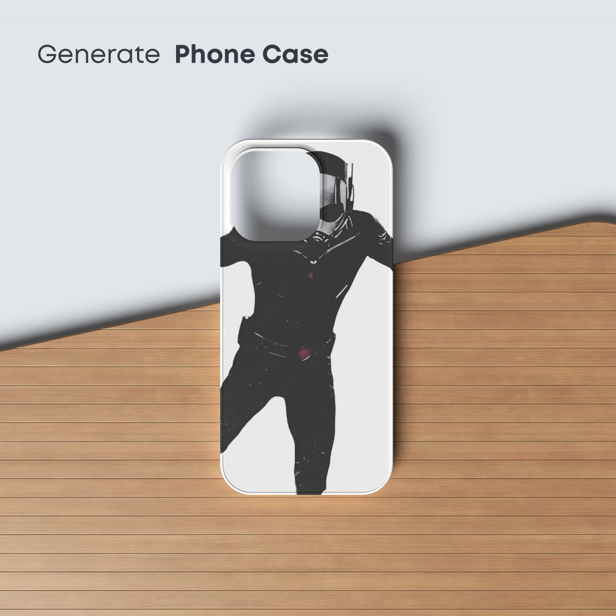 Dynamic Superhero Silhouette: Masked Vigilante in Motion - Image 3