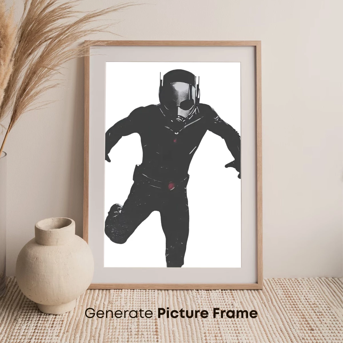 Dynamic Superhero Silhouette: Masked Vigilante in Motion - Image 7