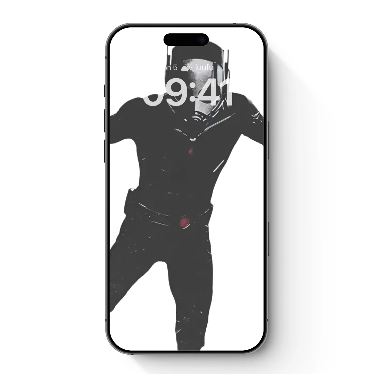 Dynamic Superhero Silhouette: Masked Vigilante in Motion