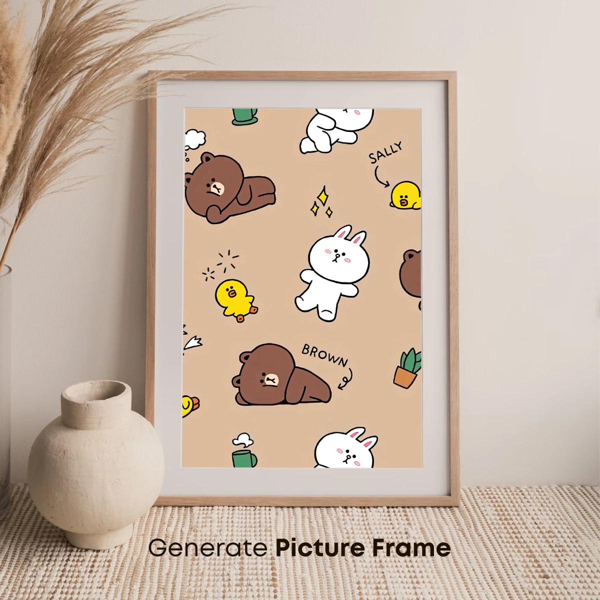 Line Friends Cute Character Pattern Play - Image 7