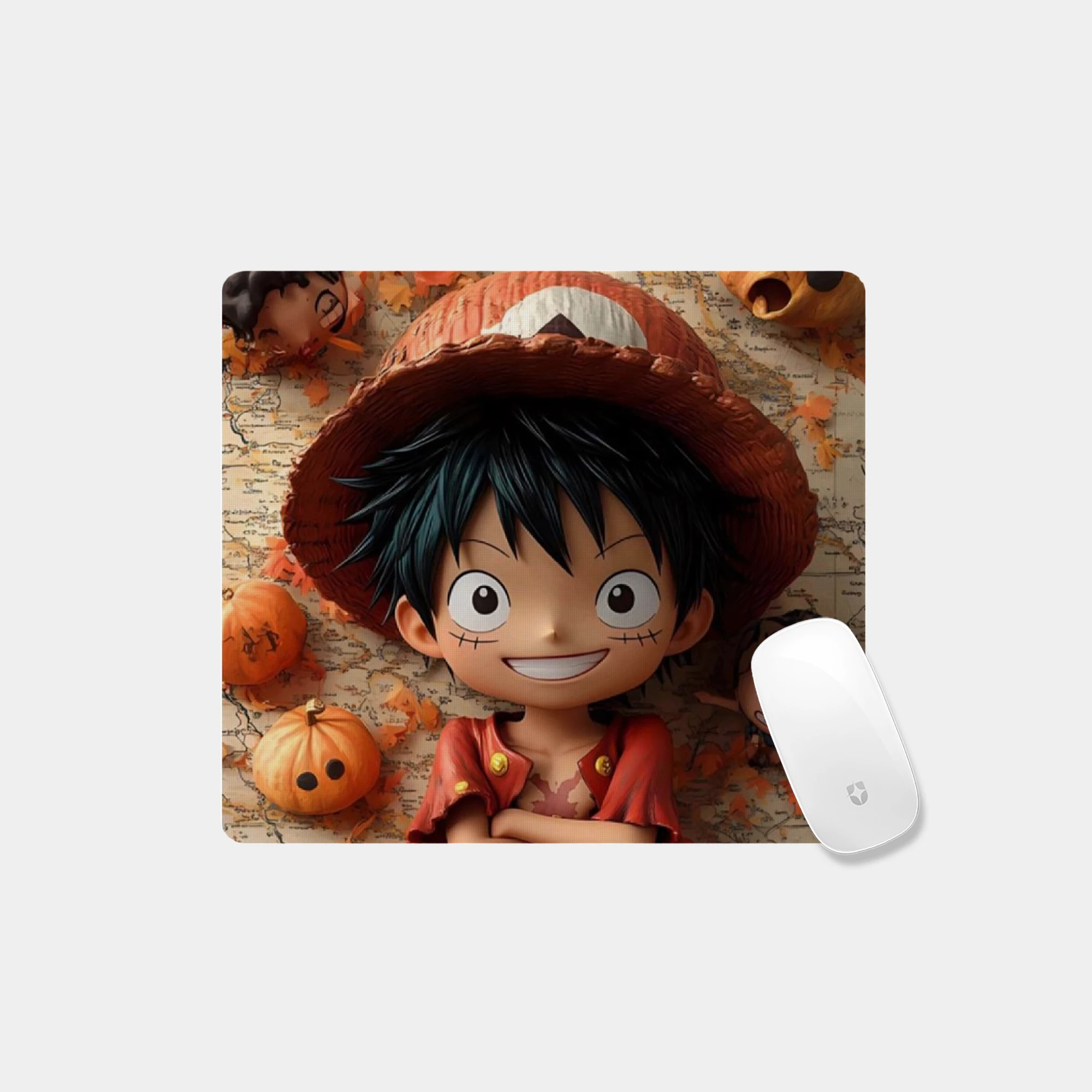 Anime Halloween Monkey D. Luffy Glass mouse pad - Image 4