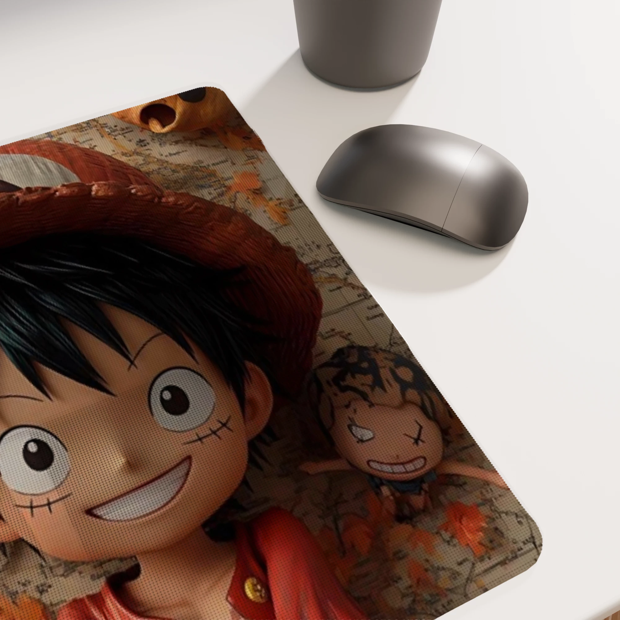 Anime Halloween Monkey D. Luffy Glass mouse pad - Image 3