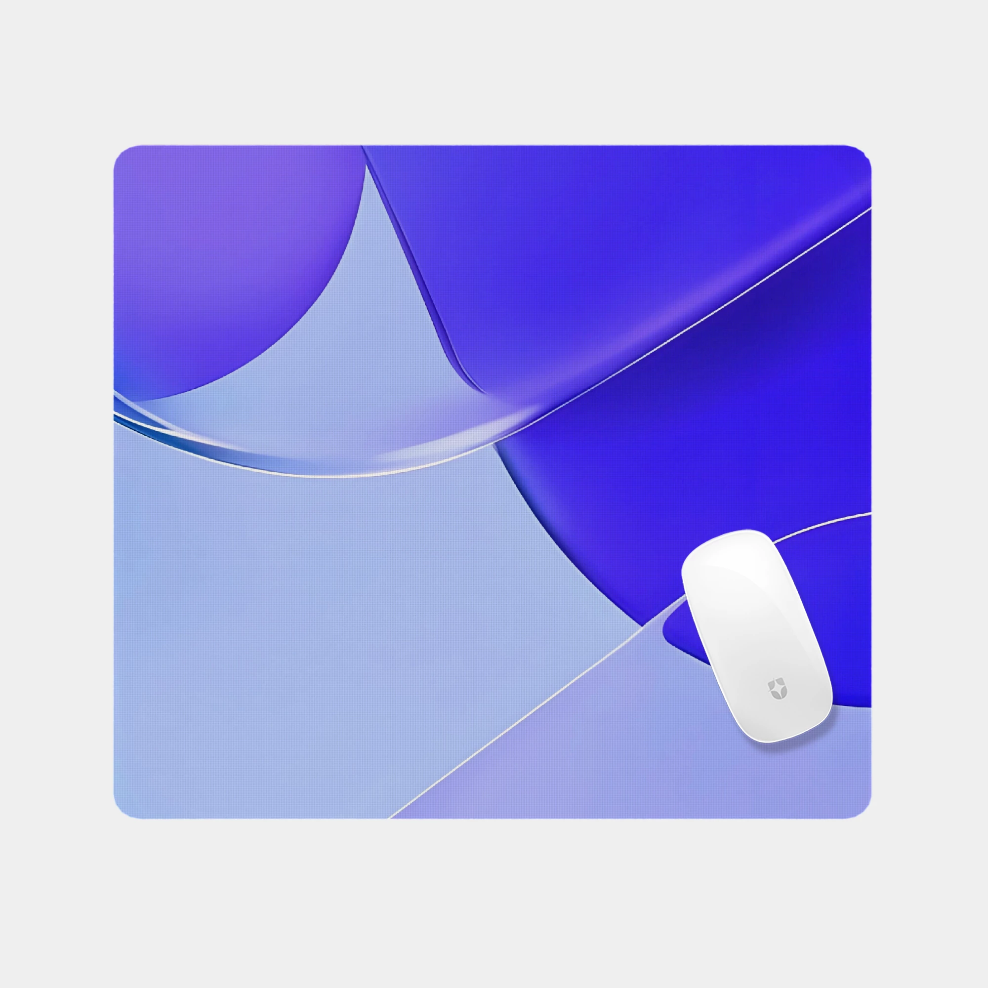 Abstract Blue Gradient Glass mouse pad
