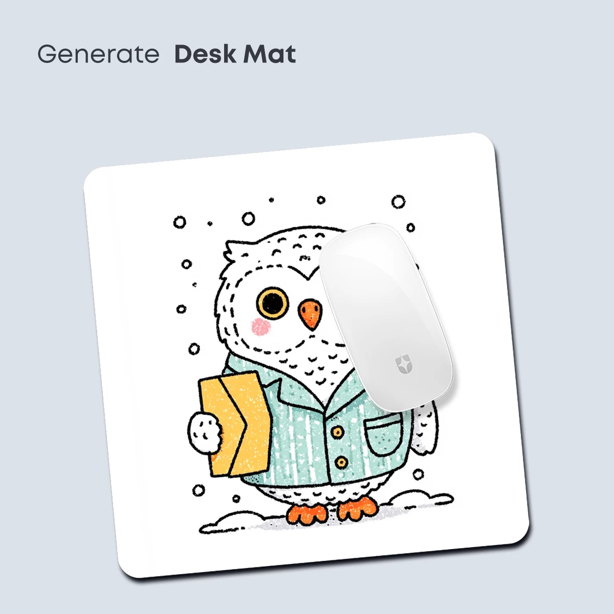 Snowy Owl Postman in Winter Whimsy - Image 4