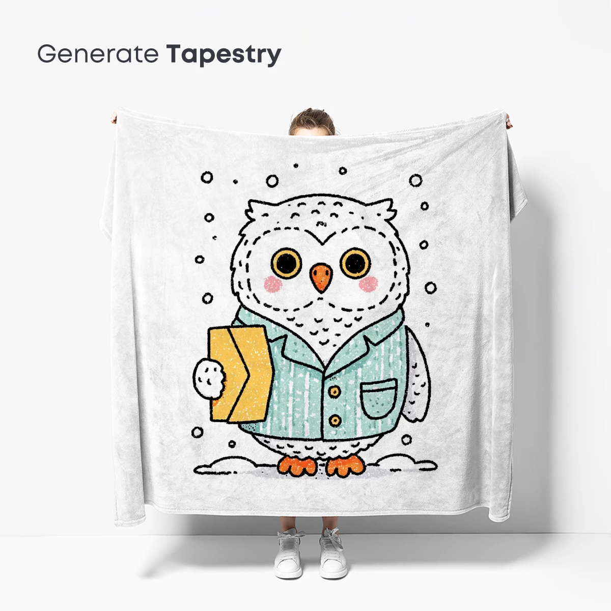 Snowy Owl Postman in Winter Whimsy - Image 5