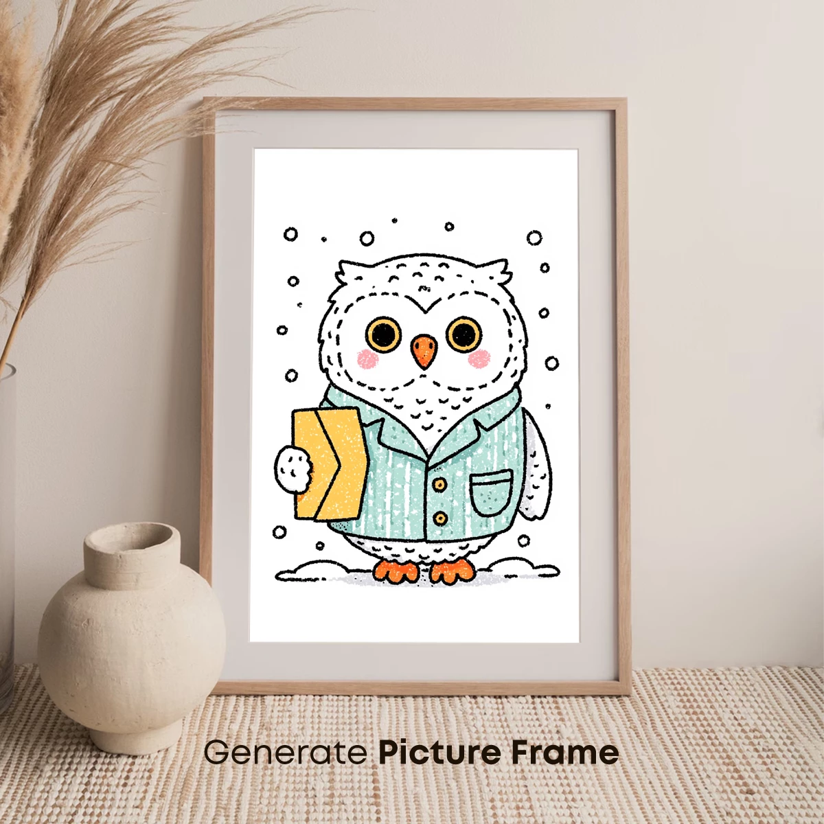 Snowy Owl Postman in Winter Whimsy - Image 7