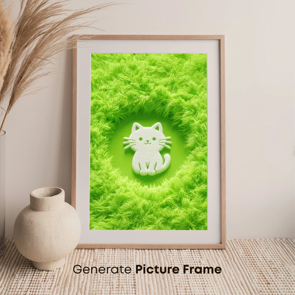 White Kitten in a Lush Green Meadow - Image 7