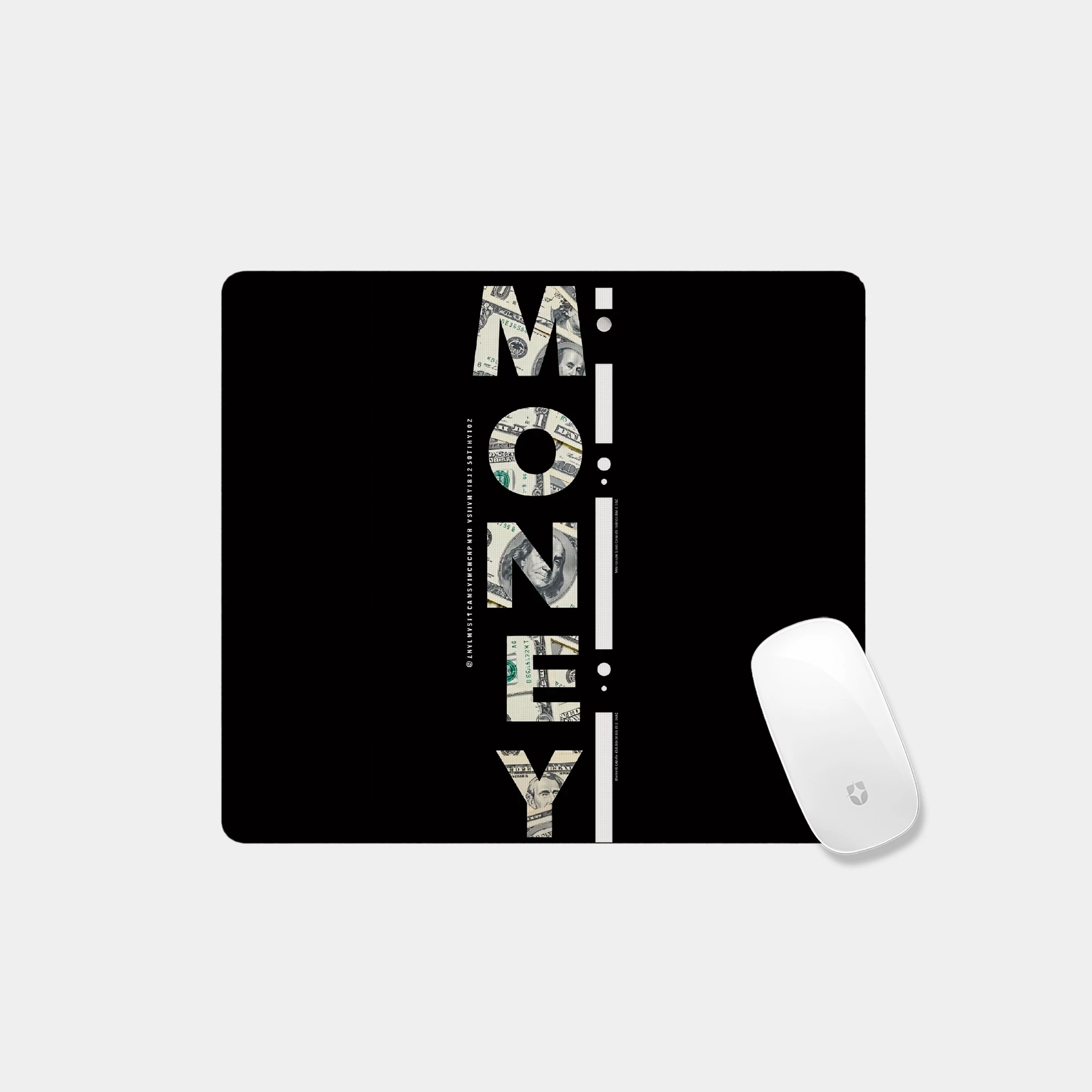 Money Typography Art Glass mouse pad - Image 4