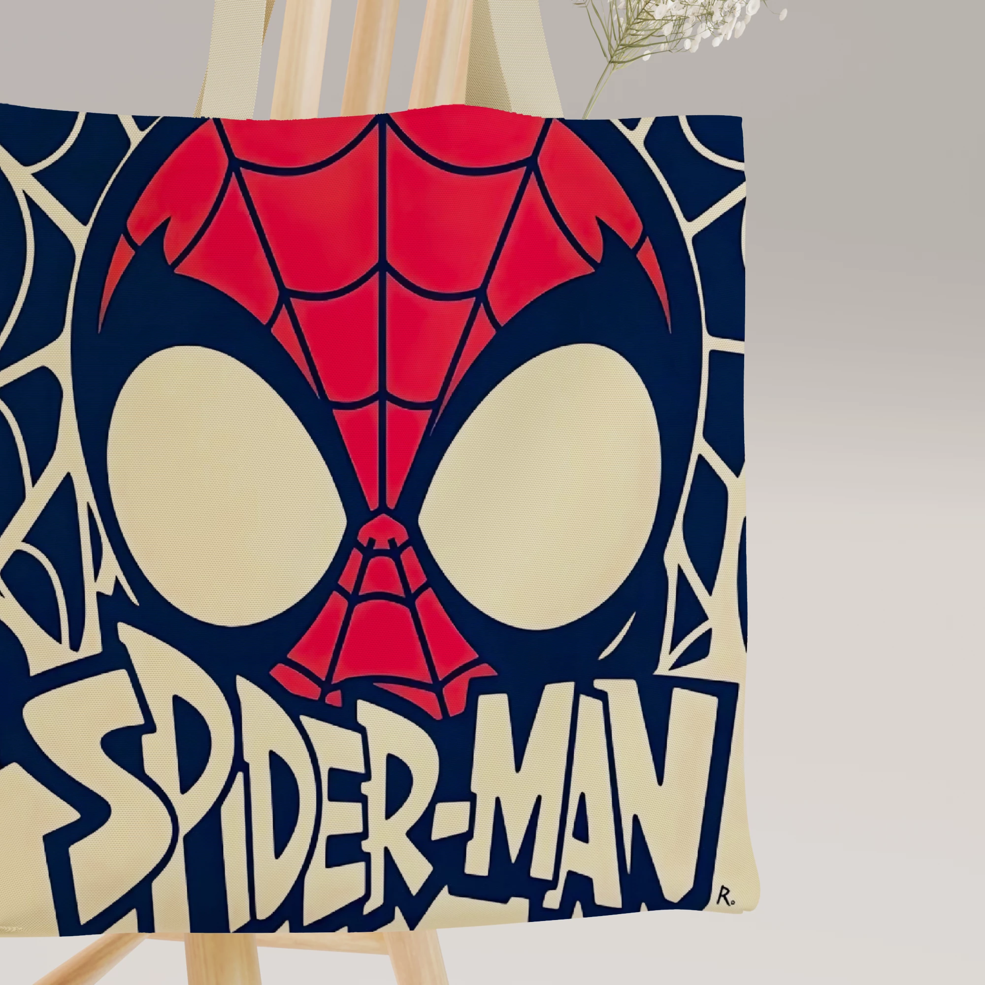 Spider-Man Pop Art Logo Canvas Bag - Image 9