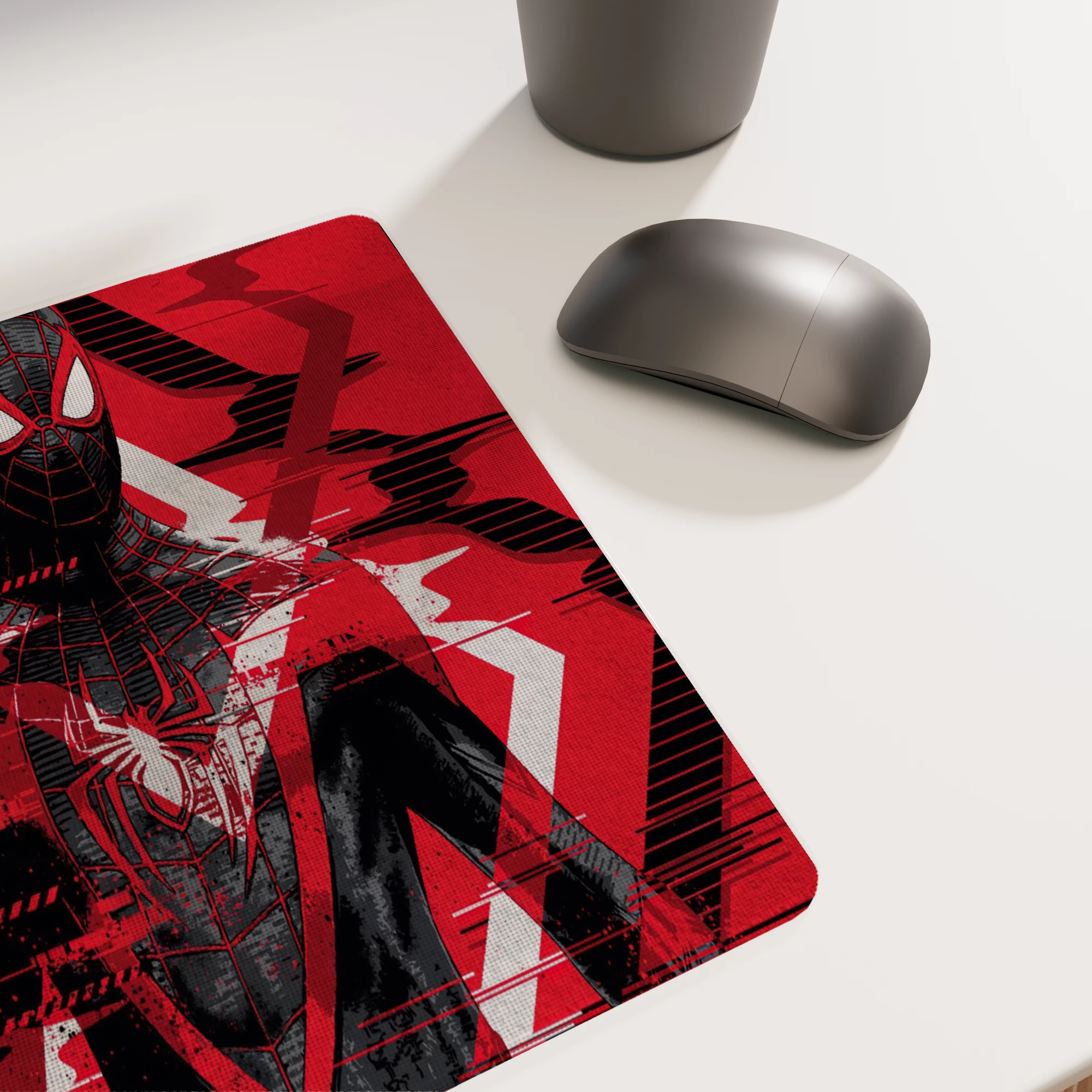 Spider-Man Miles Morales Digital Art Glass mouse pad - Image 6
