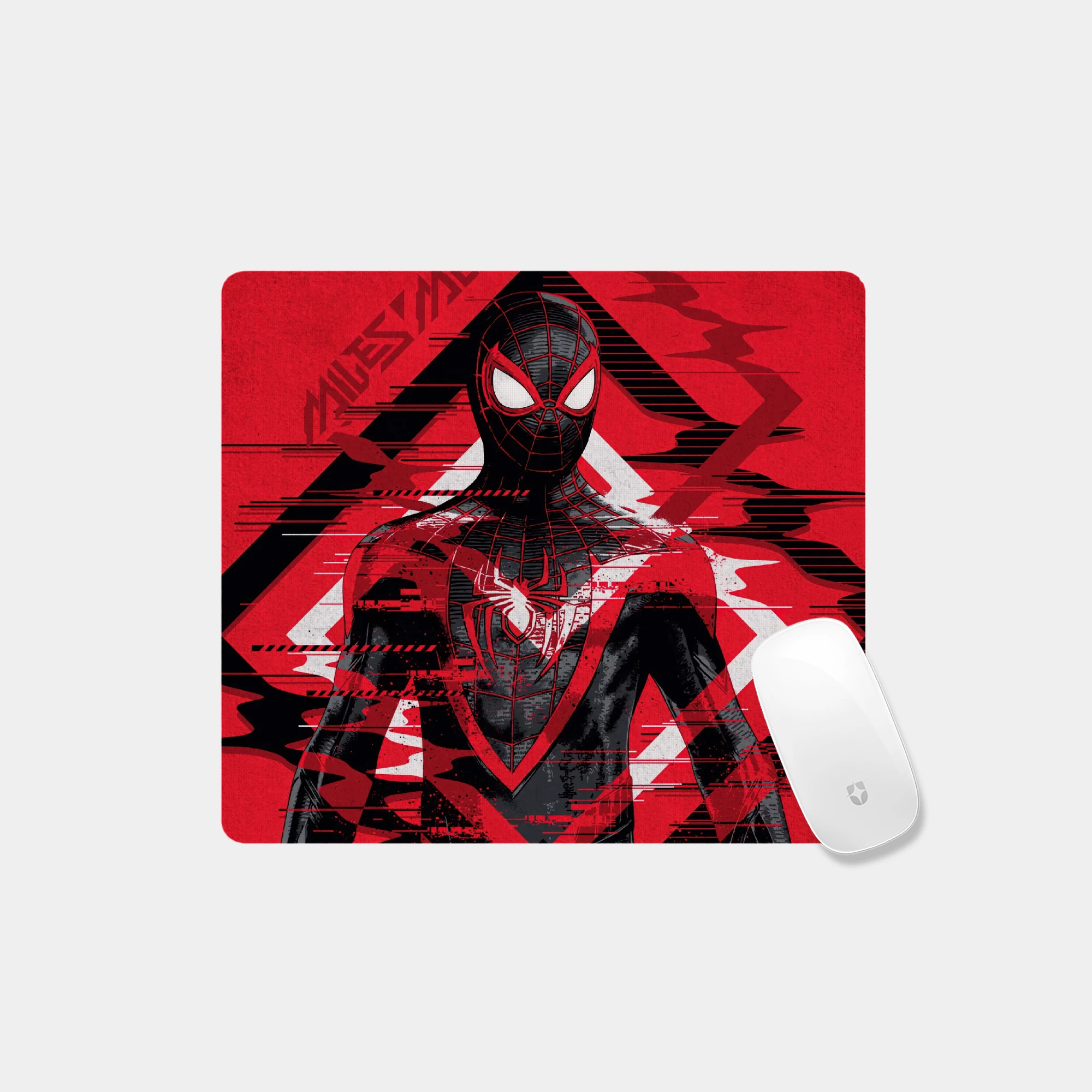 Spider-Man Miles Morales Digital Art Glass mouse pad - Image 4