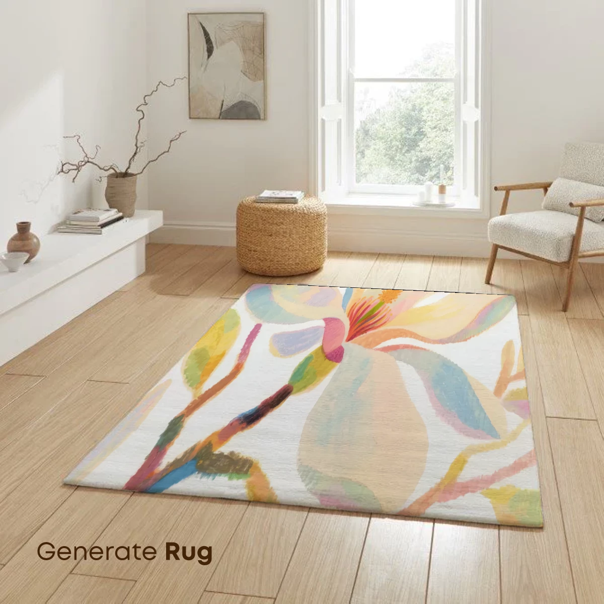 Whimsical Magnolia Bloom with Tiny Explorer - Image 6