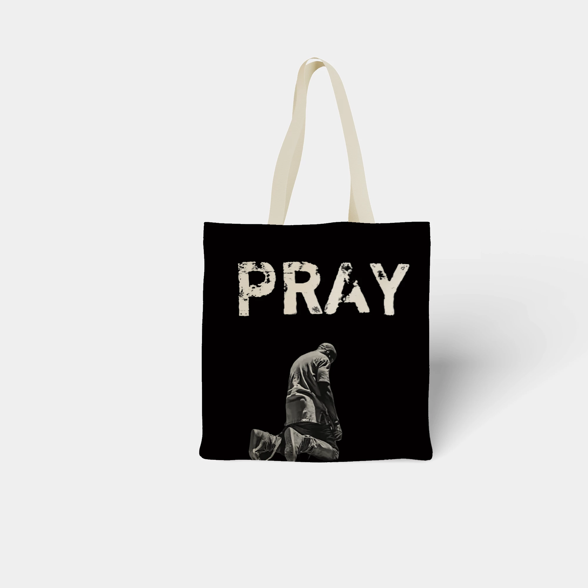 Pray Typography Wallpaper Canvas Bag - Image 7