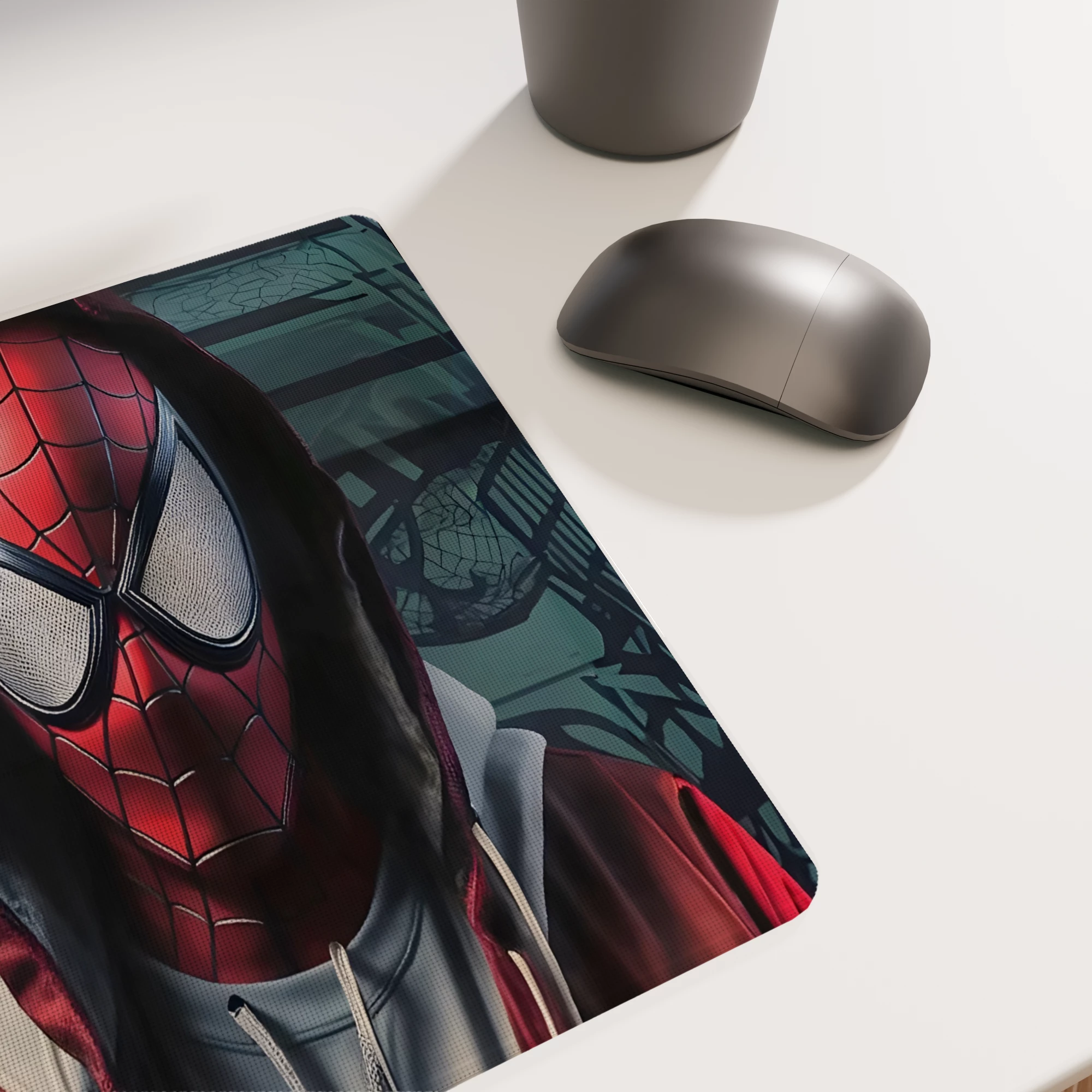 Spider-Man Hoodie 3D Render Glass mouse pad - Image 6