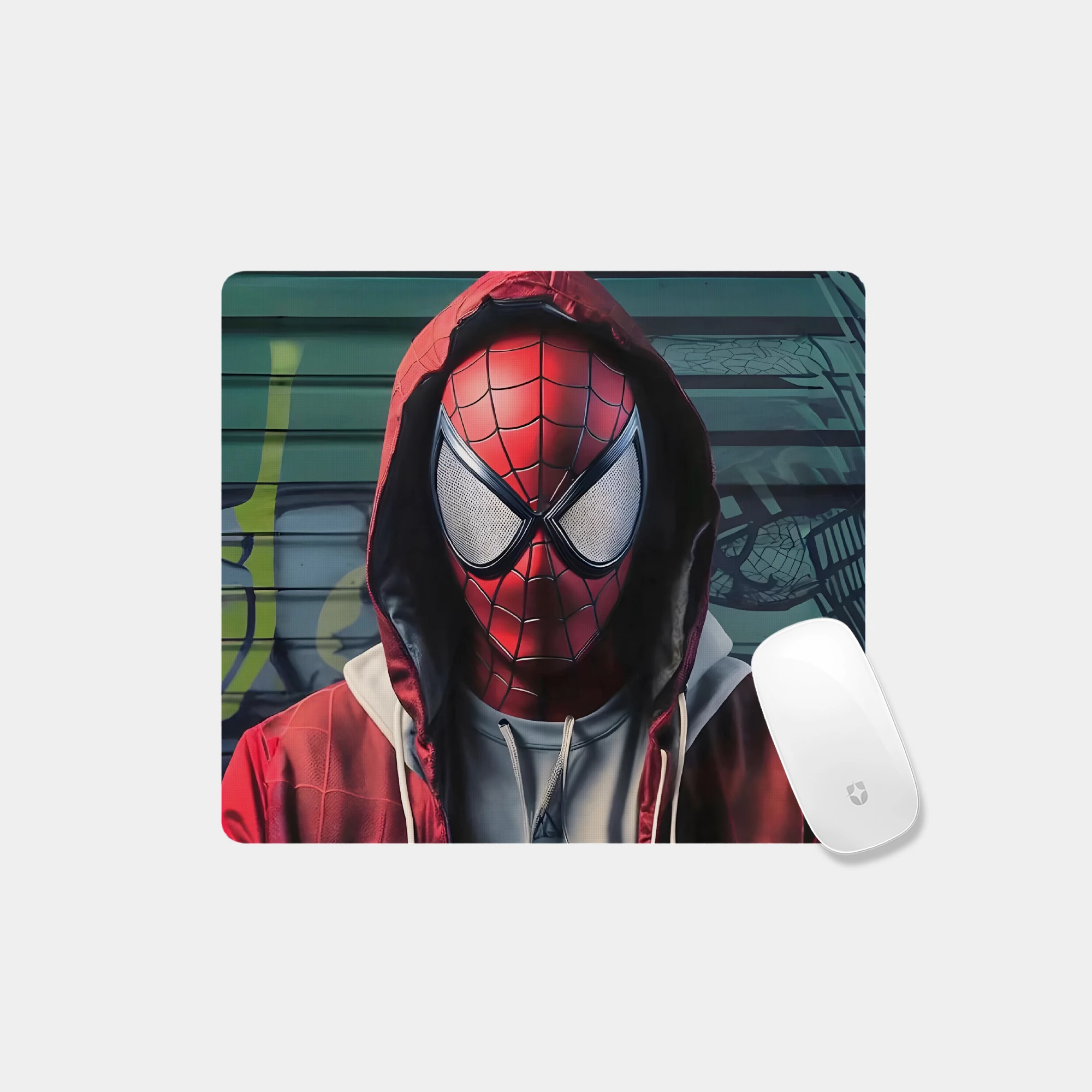 Spider-Man Hoodie 3D Render Glass mouse pad - Image 4