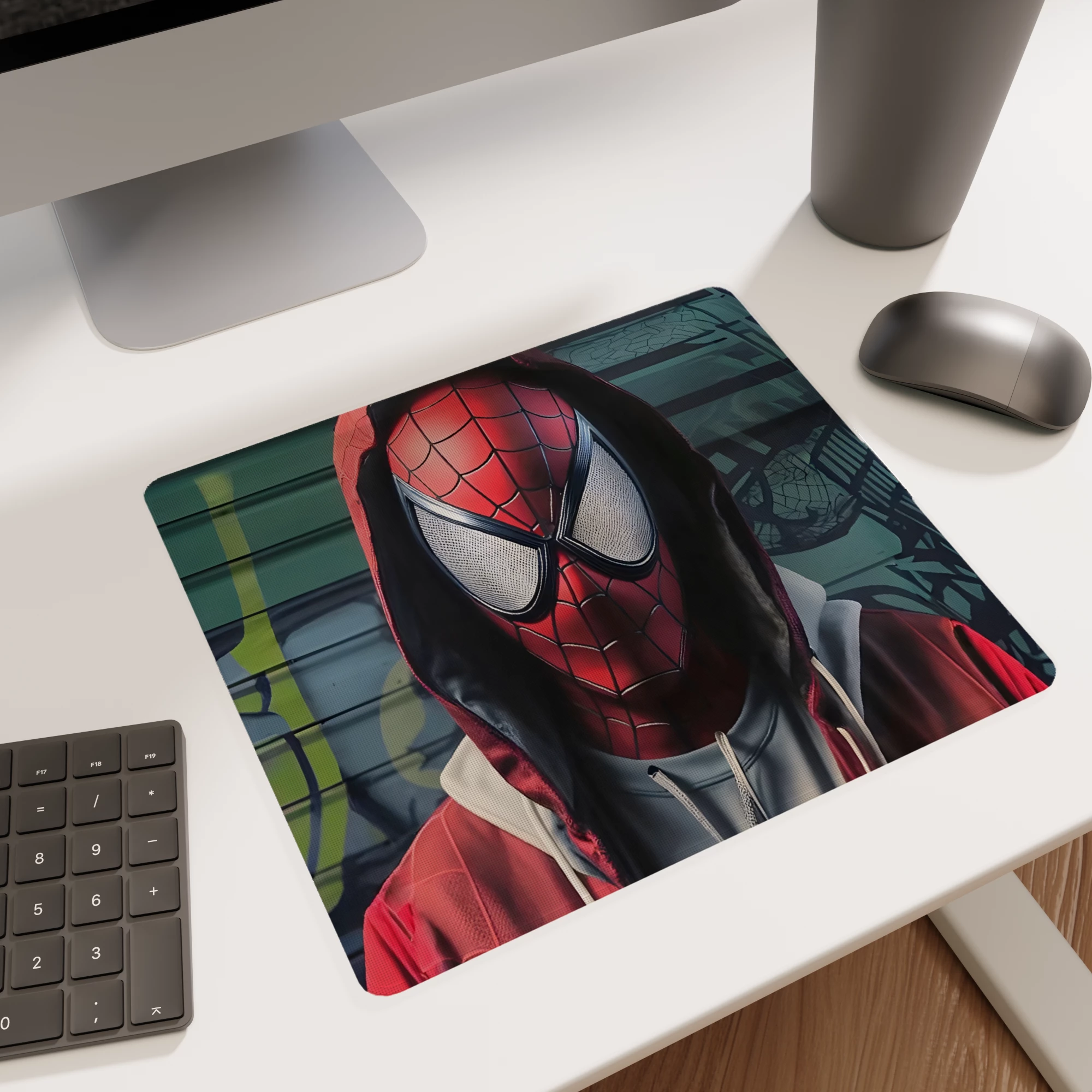 Spider-Man Hoodie 3D Render Glass mouse pad - Image 5