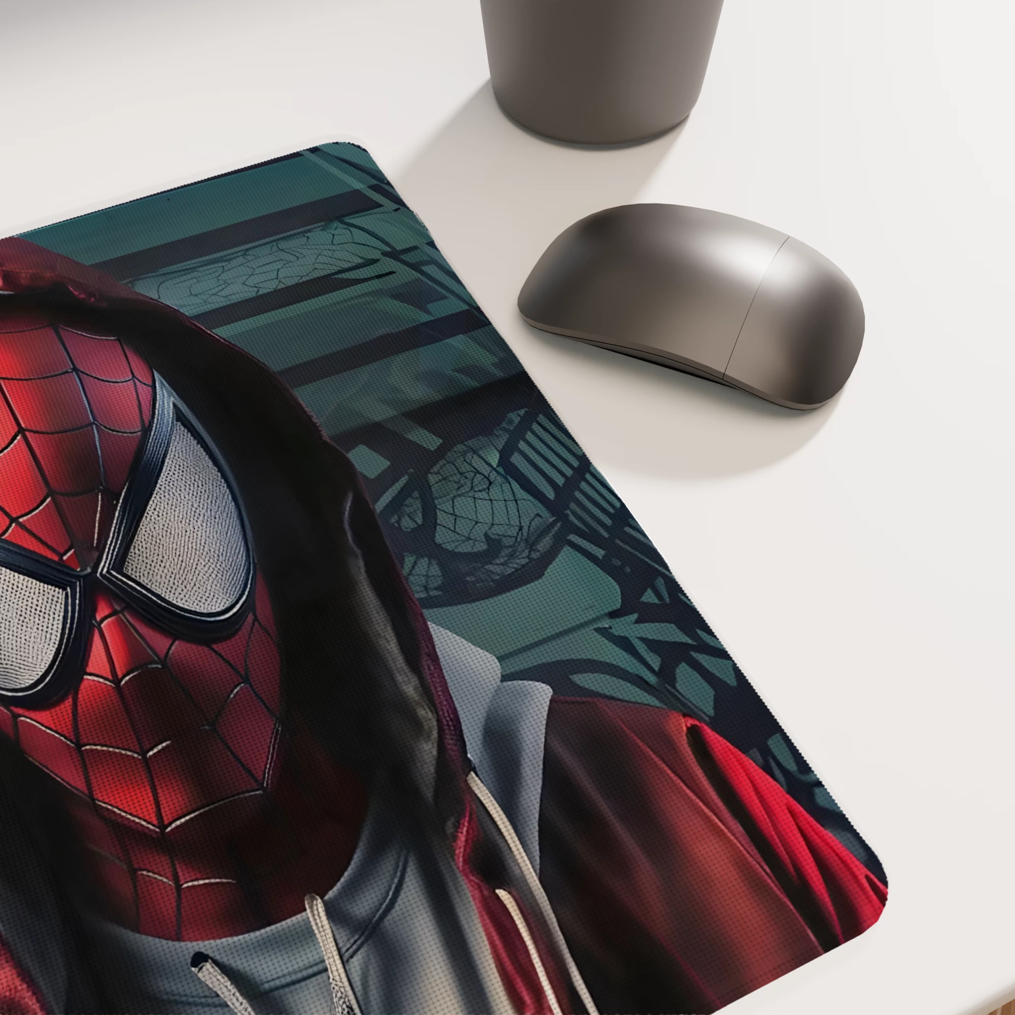 Spider-Man Hoodie 3D Render Glass mouse pad - Image 3