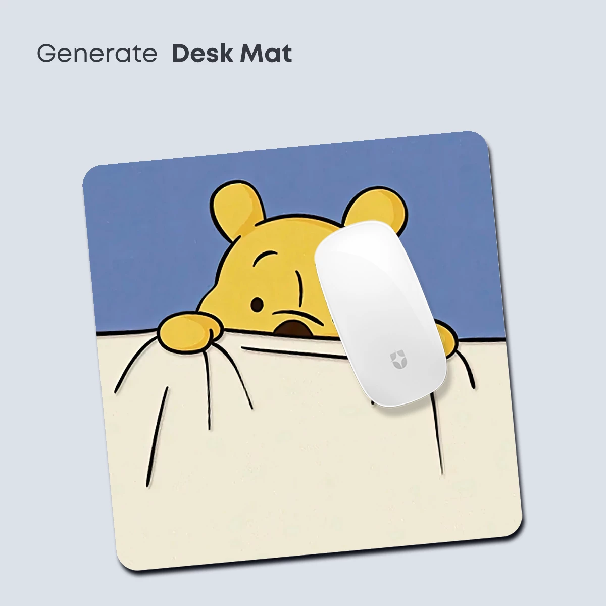 Cartoon Bear Peeking Over Edge: Whimsical Minimalist Art - Image 4