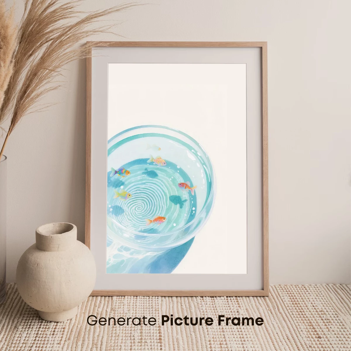 Aquatic Whirl: Goldfish in a Glass Sphere - Image 7