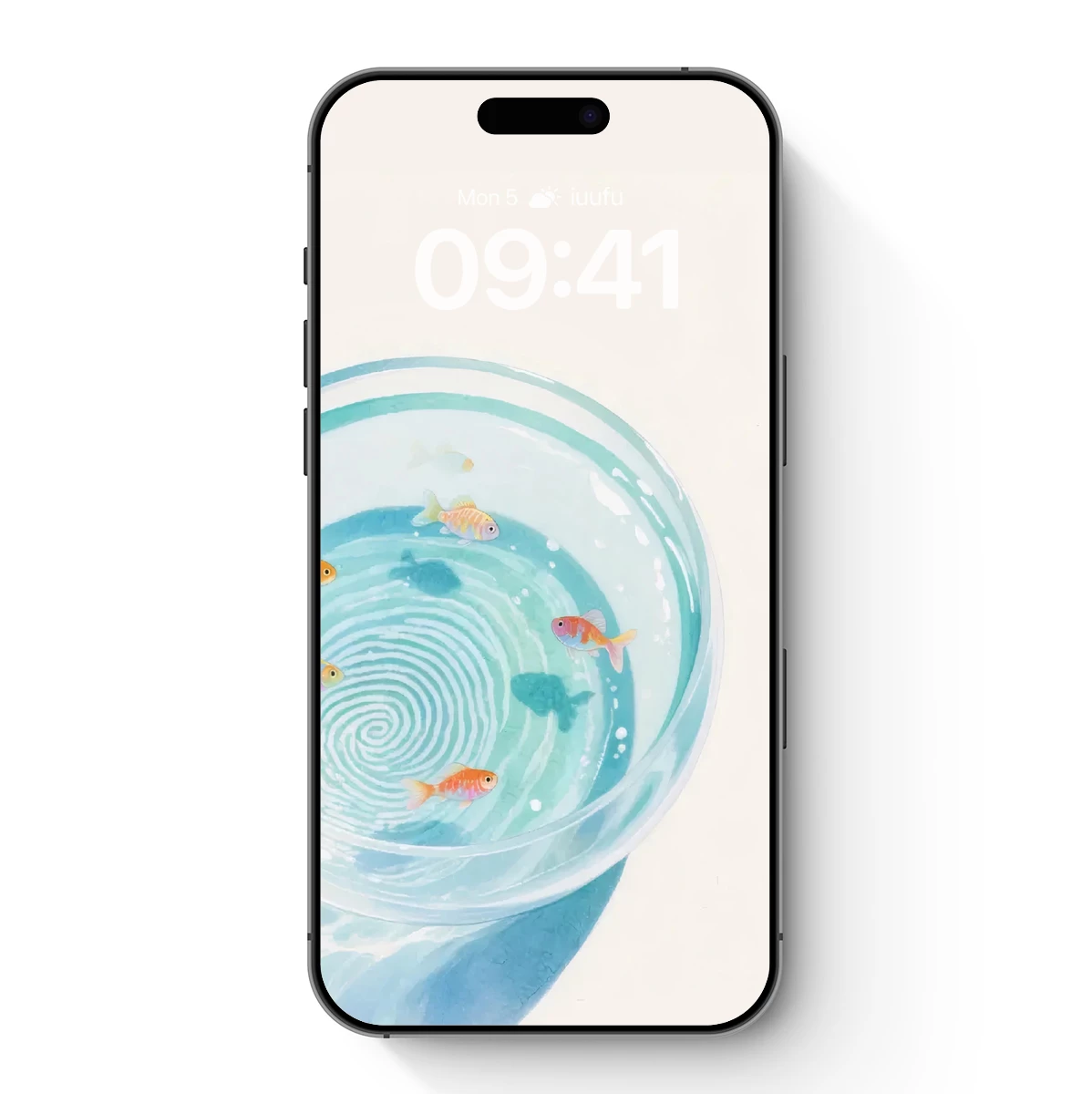 Aquatic Whirl: Goldfish in a Glass Sphere