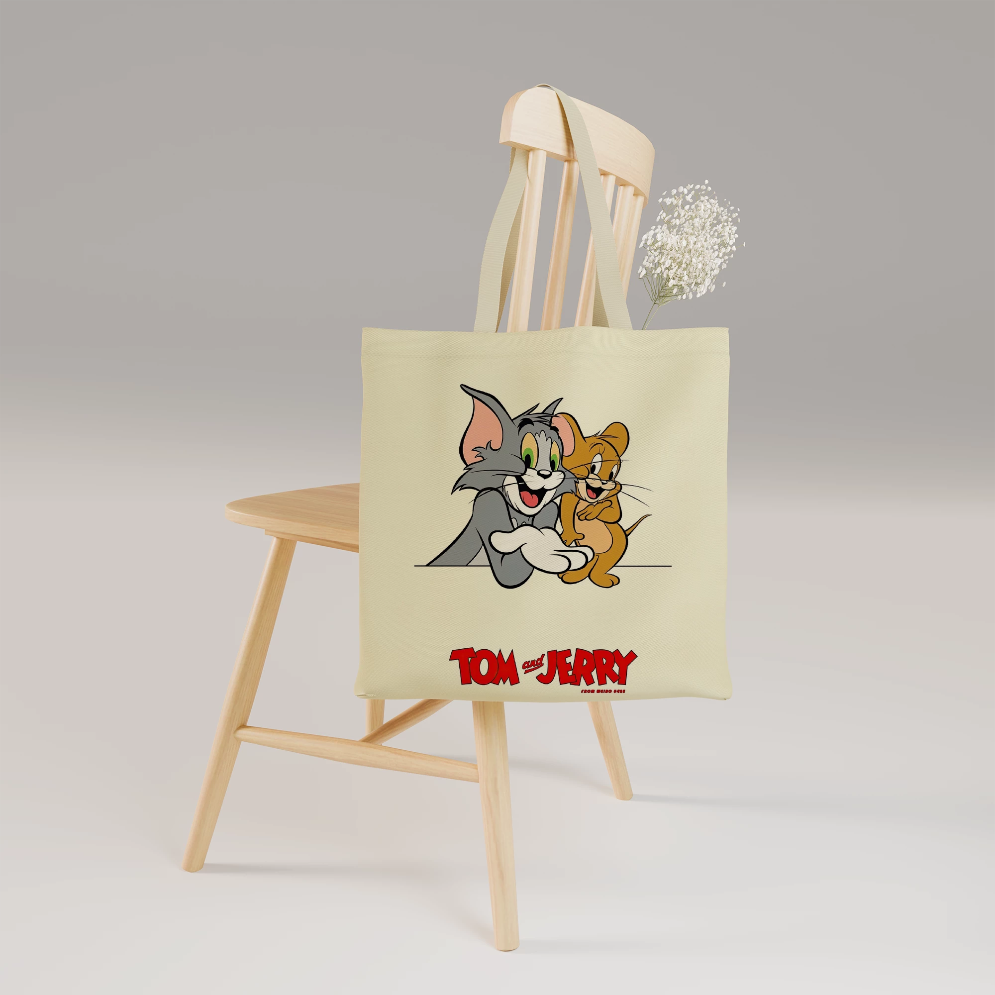 Tom and Jerry Classic Cartoon Canvas Bag - Image 2